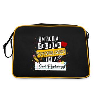 I'm Not a Regular Psychologist I'm a Cool Psycholo - Retro Bag - black/gold - Back