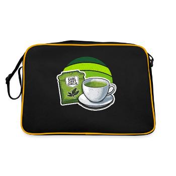 Thé chaud Earl Grey Girlie Coffee Lover Boissons chaudes - Sac Retro - noir/or - Dos