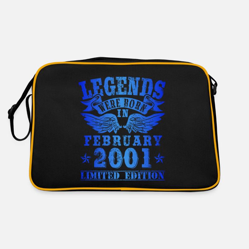 Legends were born in Februar 2001 Geburtstag Retro Tasche