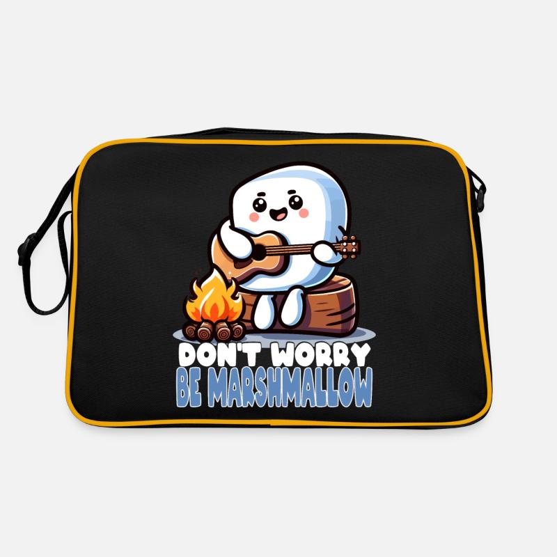 Carefree as a marshmallow with guitar Retro Bag