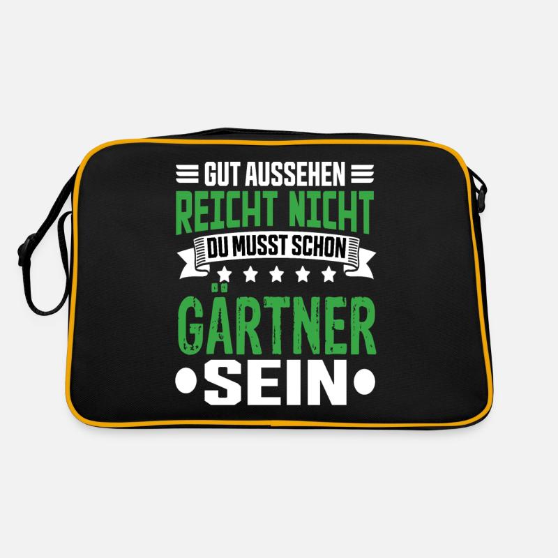 Gärtner Garten Gartenbau Landschaftsgärtner Spruch Retro Tasche