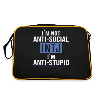 Personnalité Intj : Introvertis - Sac Retro - noir/or - Dos