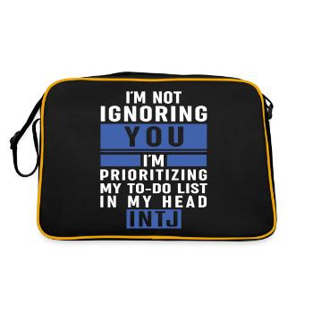 Personnalité Intj : Introvertis - Sac Retro - noir/or - Dos