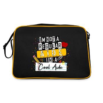 I'm Not a Regular Aide I'm a Cool Aide Funny - Retro Bag - black/gold - Back