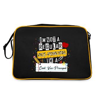 I'm Not a Regular Vice-Principal I'm a Cool Vice-P - Retro Bag - black/gold - Back
