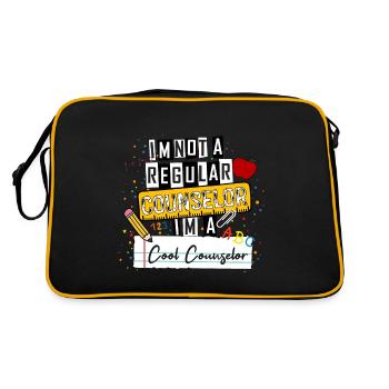 Je ne suis pas un conseiller régulier, je suis un conseiller cool F - Sac Retro - noir/or - Dos