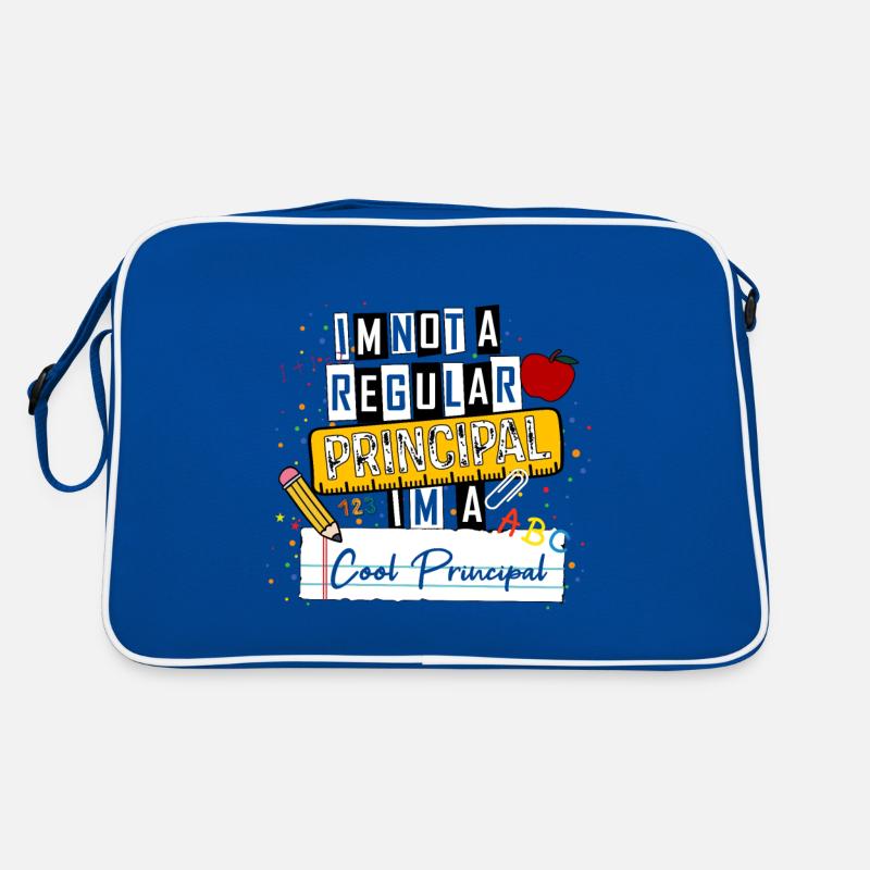 Ich bin kein regulärer Schulleiter, ich bin ein cooler Schulleiter F Retro Tasche