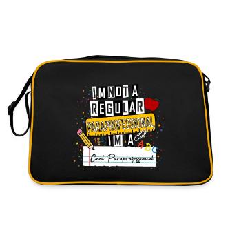 I'm Not a Regular Paraprofessional Cool Paraprofe - Retro Bag - black/gold - Back