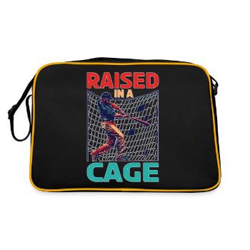 Raised In A Cage 26 - Retro Bag - black/gold - Back