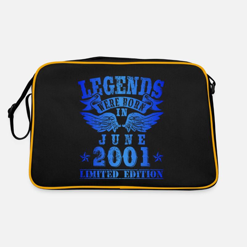 Legends were born in June 2001 Birthday Retro Bag