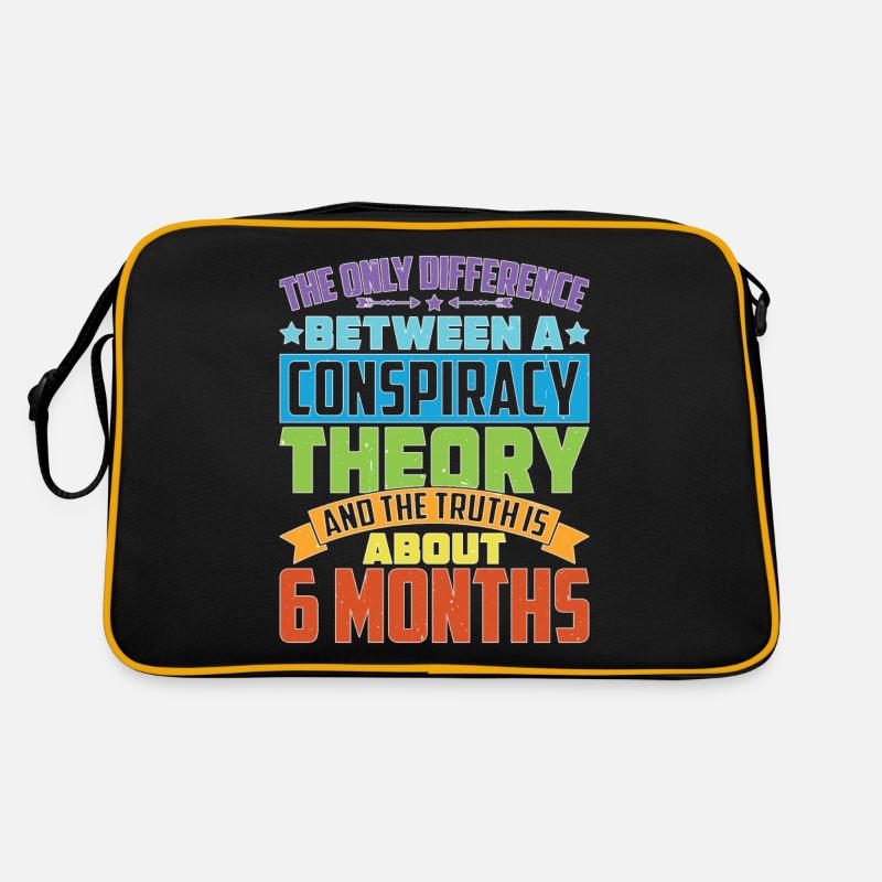 The Only Difference Between A Conspiracy Theory 26 Retro Tasche