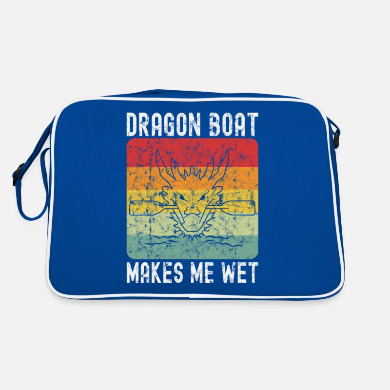 Funny Dragon Boat Paddle Retro Bag