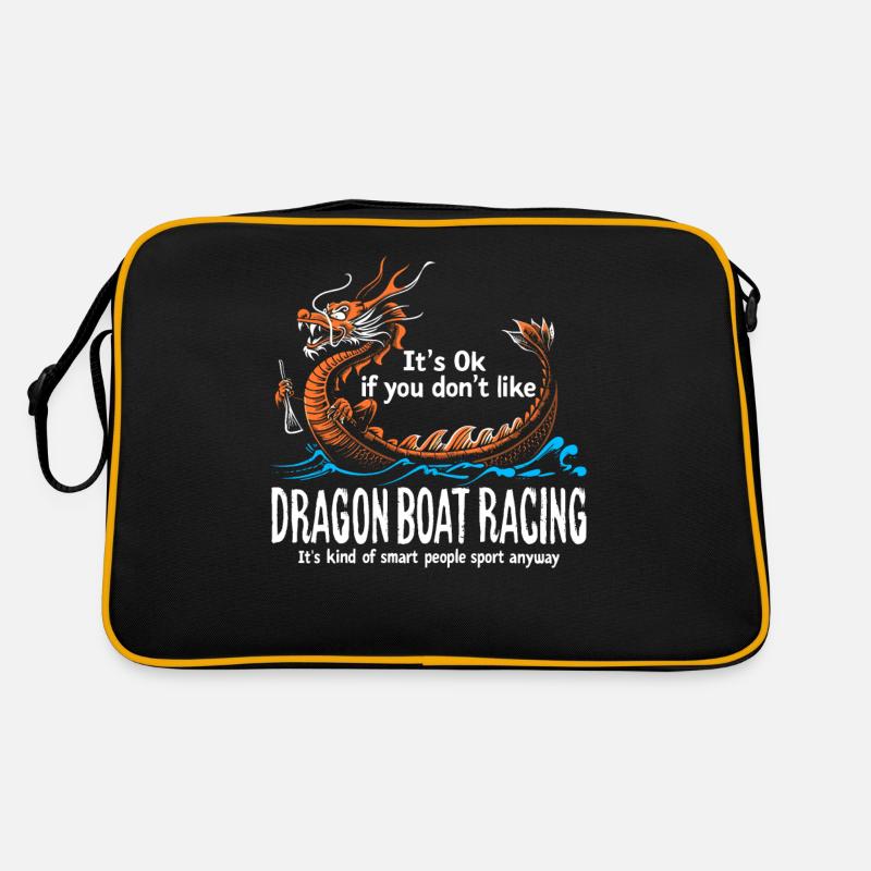 Lustiges Drachenboot-paddel Retro Tasche