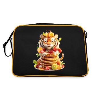 Crêpes Tiger - Sac Retro - noir/or - Dos