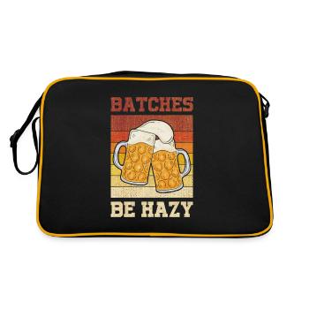 Batches are cloudy - Retro Bag - black/gold - Back