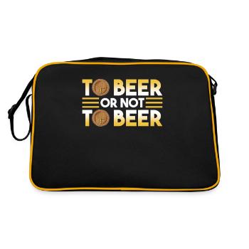 Bière ou pas bière - Sac Retro - noir/or - Dos