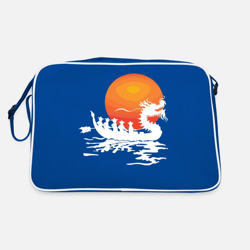 Lustiges Drachenboot-paddel Retro Tasche