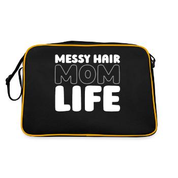 Maman Maman Chignon Désordonné Vie de Maman - Sac Retro - noir/or - Dos