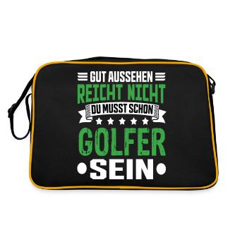Golfeur - Sac Retro - noir/or - Dos
