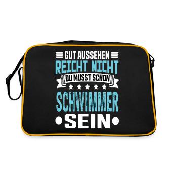 Swimmer - Retro Bag - black/gold - Back