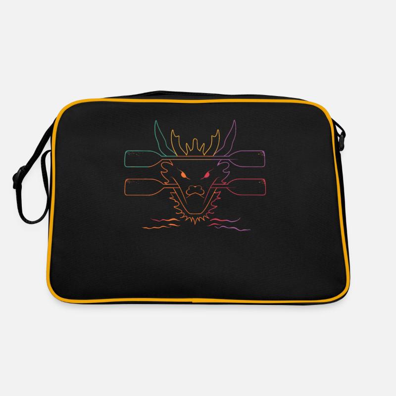 Lustiges Drachenboot-paddel Retro Tasche
