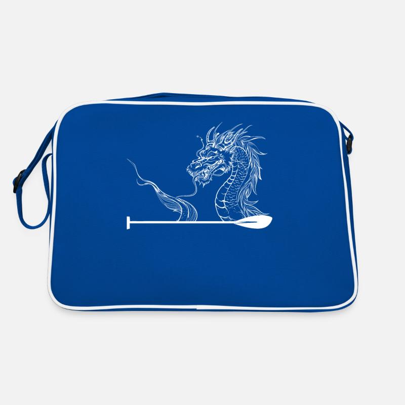 Lustiges Drachenboot-paddel Retro Tasche