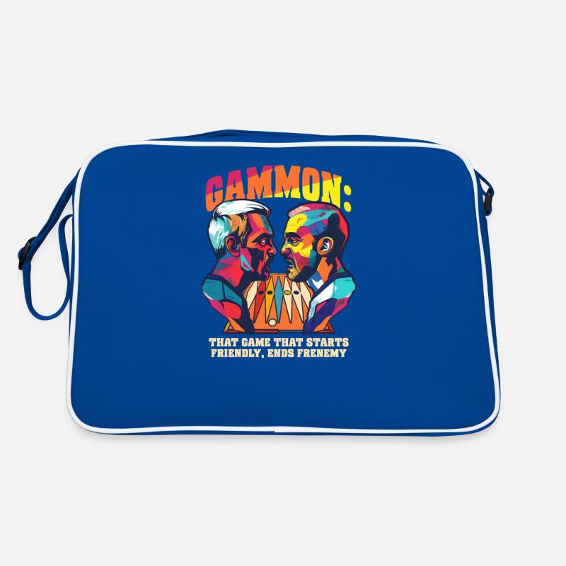 Le jeu de backgammon amusant commence amicalement, se termine en février Sac Retro