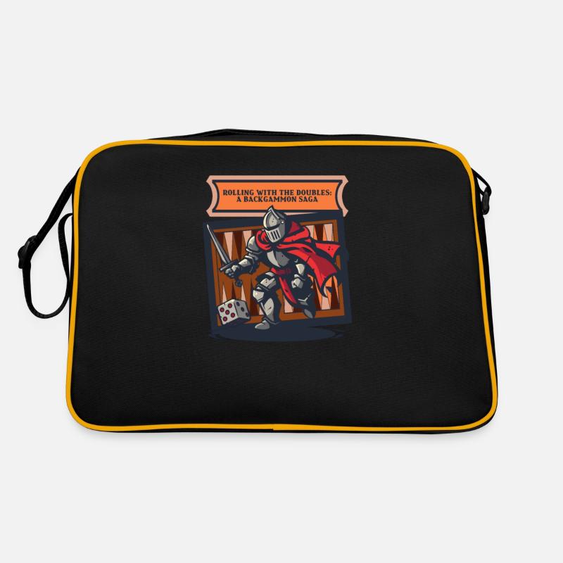 Funny Backgammon Rolling With the Doubles Retro Bag