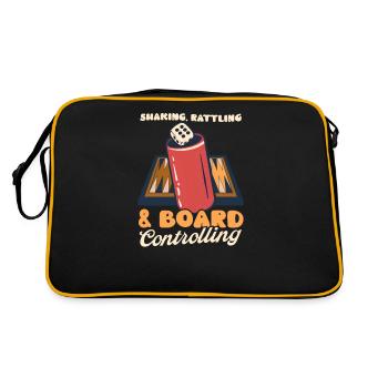 Funny Backgammon Shaking Rattling Board Controllin - Retro Bag - black/gold - Back