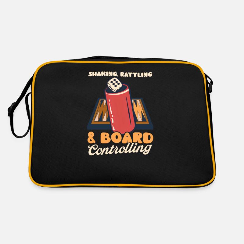 Lustiges Backgammon Shaking Rattling Board Controllin Retro Tasche