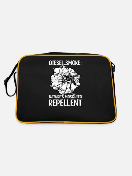 Diesel Car Lover Diesel Smoke Mosquito Repellent - Retro Bag - black/gold - Back