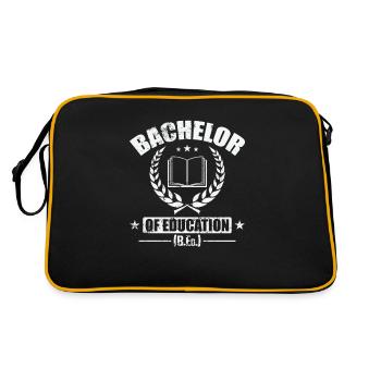 Bachelor of Education (B.Ed.) - Retro Bag - black/gold - Back