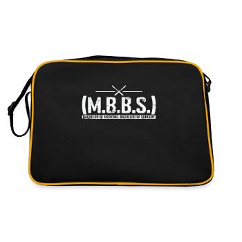 Baccalauréat en sciences médicales - Sac Retro - noir/or - Dos