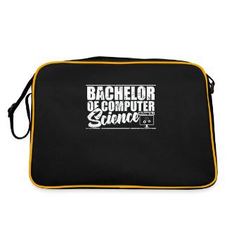 Baccalauréat en informatique - Sac Retro - noir/or - Dos