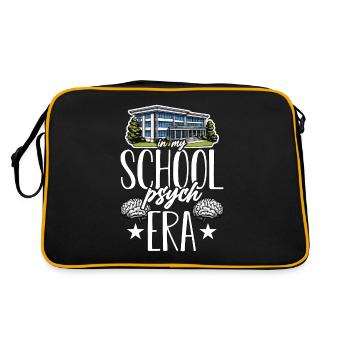School Psych In My School Psych Psychology Teacher - Retro Bag - black/gold - Back