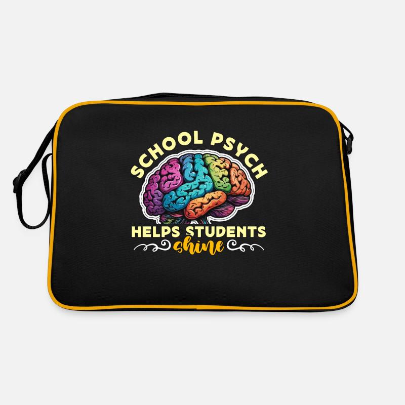 School Psychs Help Students Shine School Counselor Retro Tasche