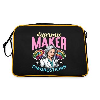 School Psych Difference Maker School Counselor - Retro Bag - black/gold - Back