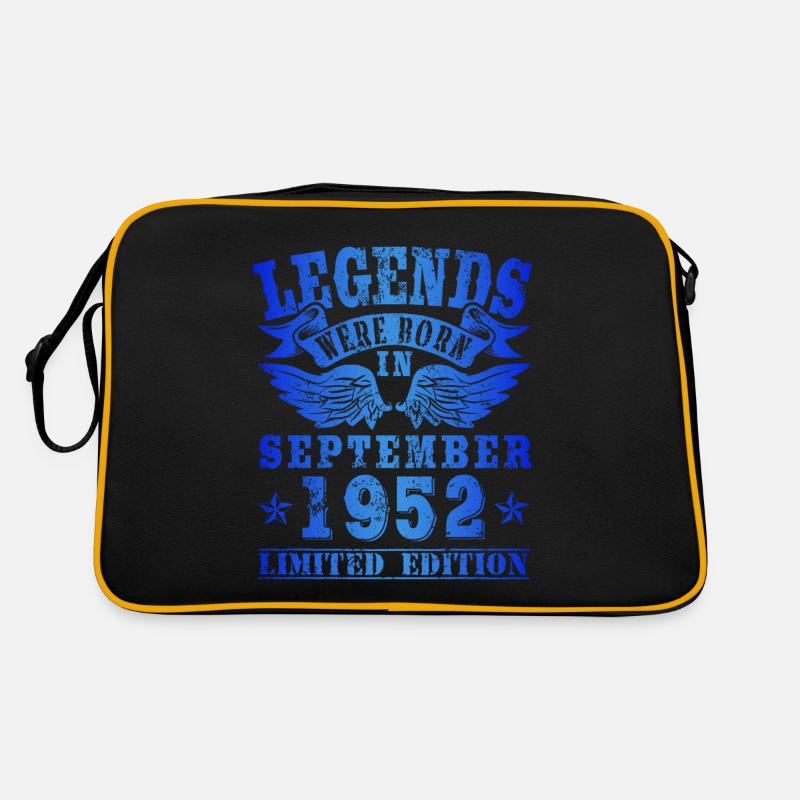 Legends were born in September 1952 Geburtstag Retro Tasche