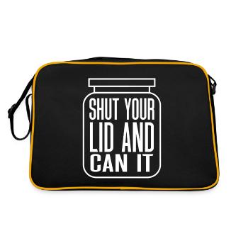 Shut Your Lid And Can It - Retro Bag - black/gold - Back