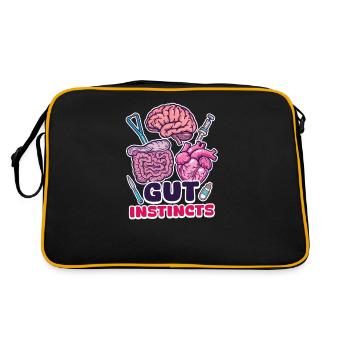 GI Nurse Gut Instincts - Retro Bag - black/gold - Back