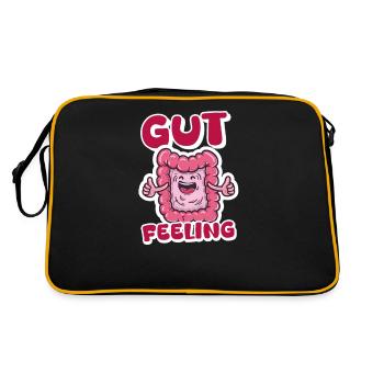 GI Nurse Gut Feeling - Retro Bag - black/gold - Back