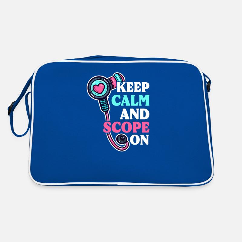 GI Nurse Keep Calm and Scope On Retro Bag