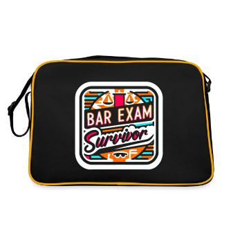 Bar Exam Survivor 15 - Retro Tasche - Schwarz/Gold - Hinten