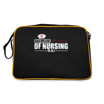 Baccalauréat en soins infirmiers Krankenpflege - Sac Retro - noir/or - Dos