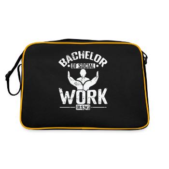 Baccalauréat en travail social (B.S.W.) - Sac Retro - noir/or - Dos