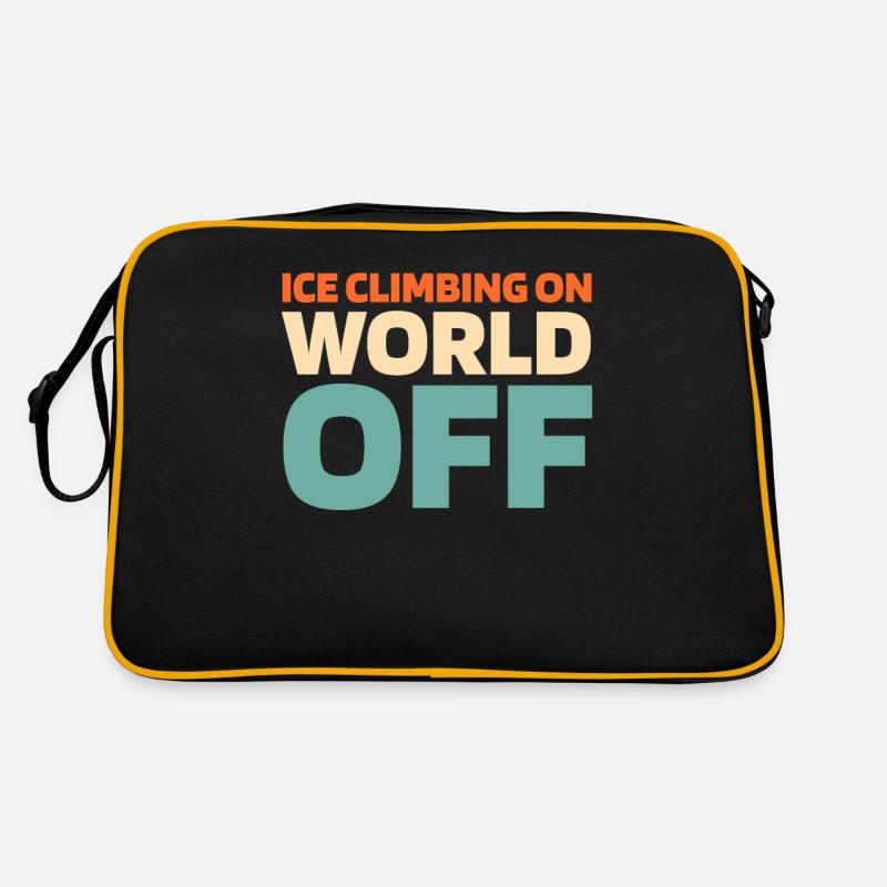 Eisklettern Ice Climbing On World Off Retro Bag