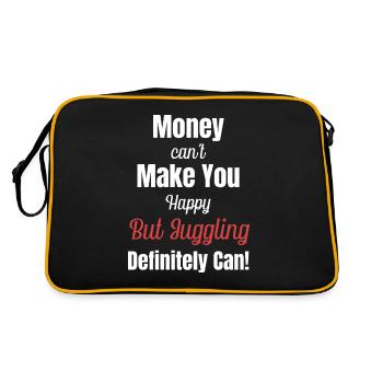 Money can't make you happy, but - Retro Bag - black/gold - Back