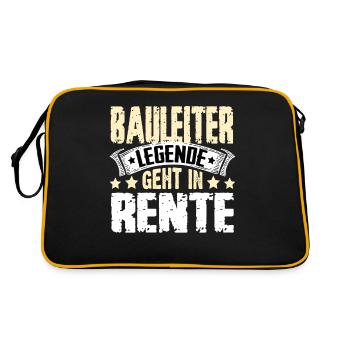 Construction manager legend retires - Retro Bag - black/gold - Back