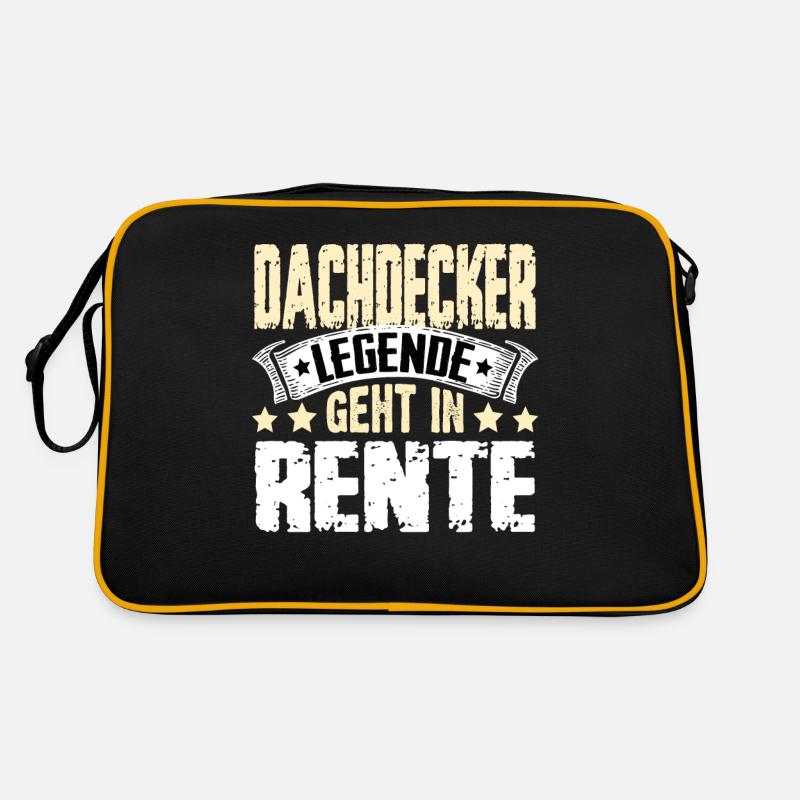 Dachdecker Legende Geht In Rente Retro Tasche