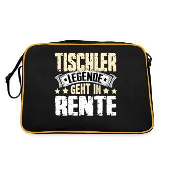 La légende du charpentier prend sa retraite - Sac Retro - noir/or - Dos